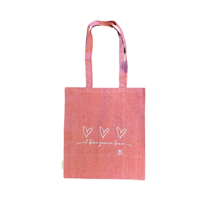 Shopper Cotone Riciclato "Il Bene Genera Bene" - Certificata GRS