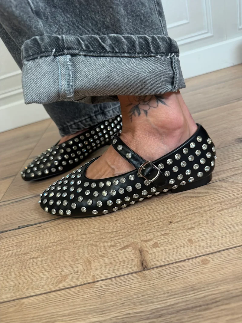 Ballerine strass nero - Ovye