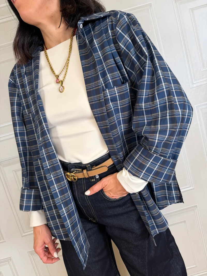 Camicia quadri blu - Haveone