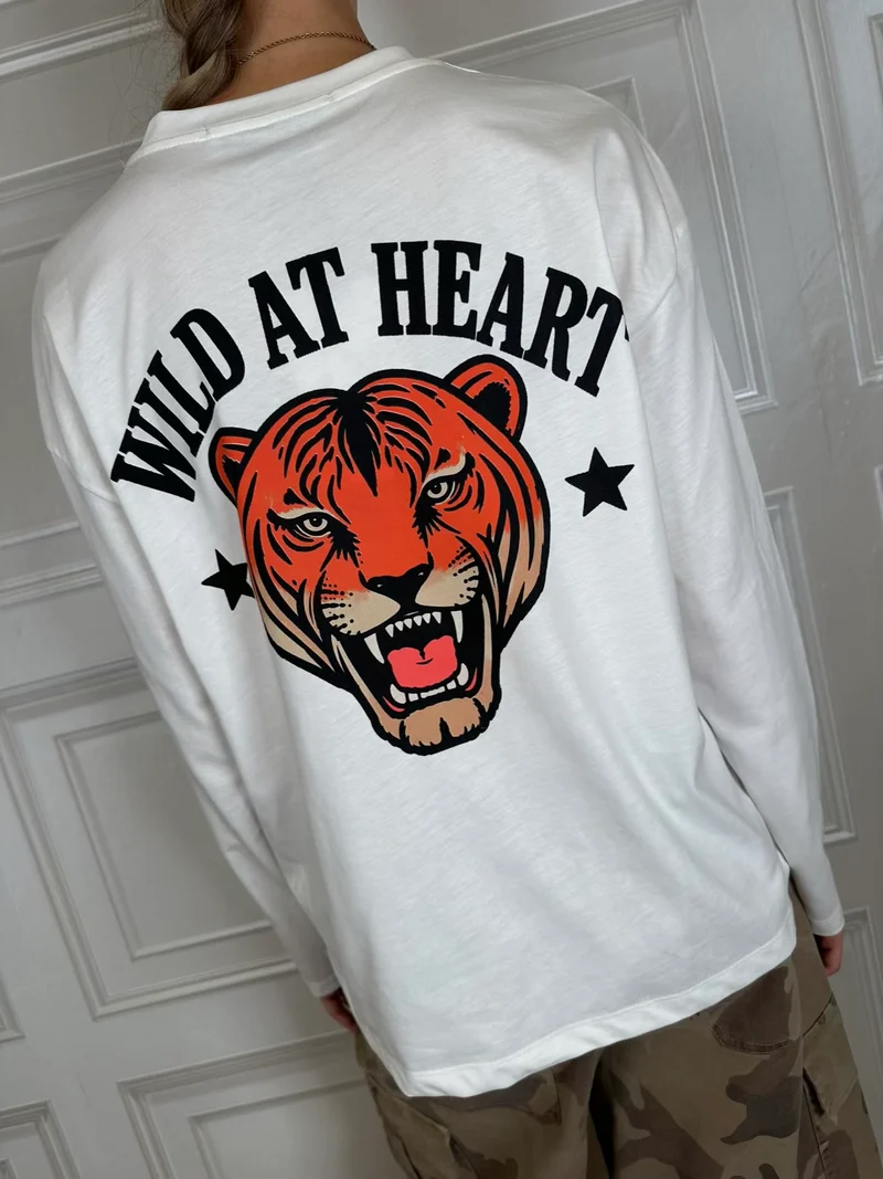 T-shirt wild at heart bianca - Haveone