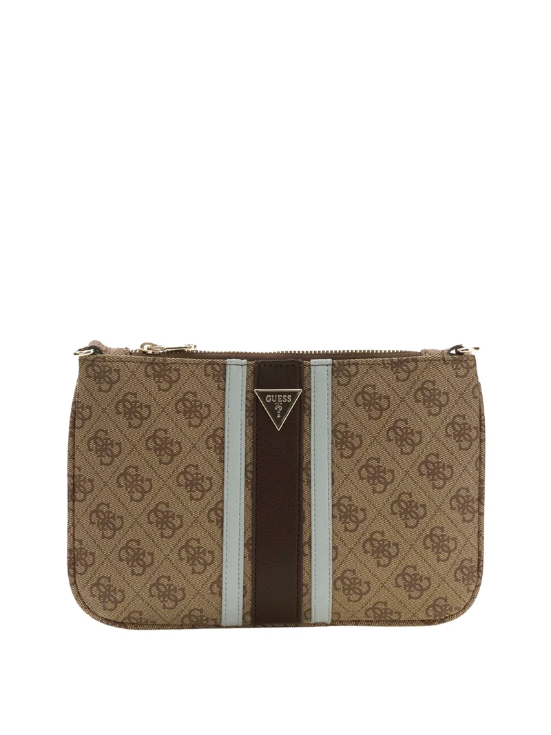 Guess Pochette Guess Noelle Ii Flat Pouch Brown