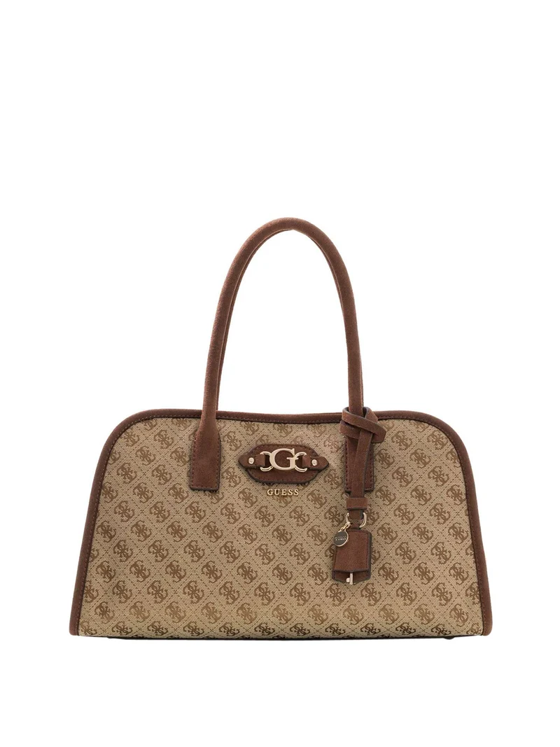 Guess Borsa A Mano Samantha Girlfriend Guess - Marrone/Beige