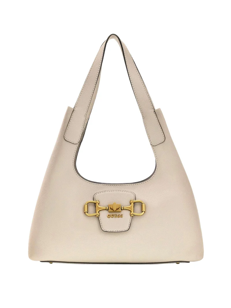 Guess Borsa Guess Sunset Small Hobo - Bianco/Rosa