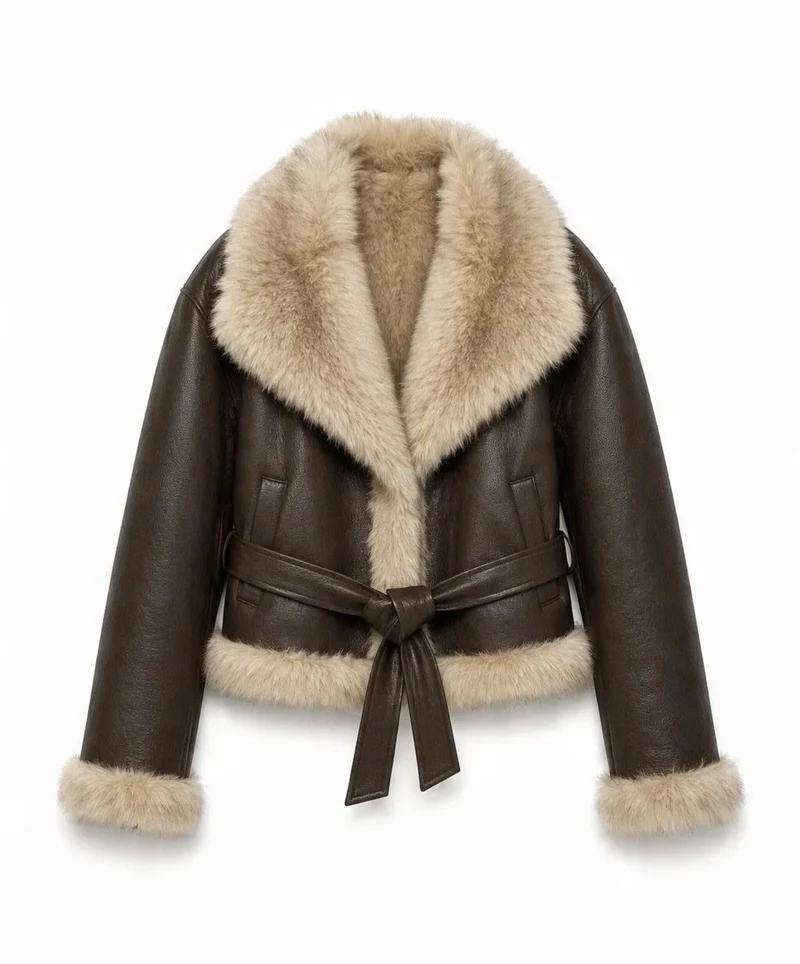 Pelliccia Roxy reversibile moro - Hola selection