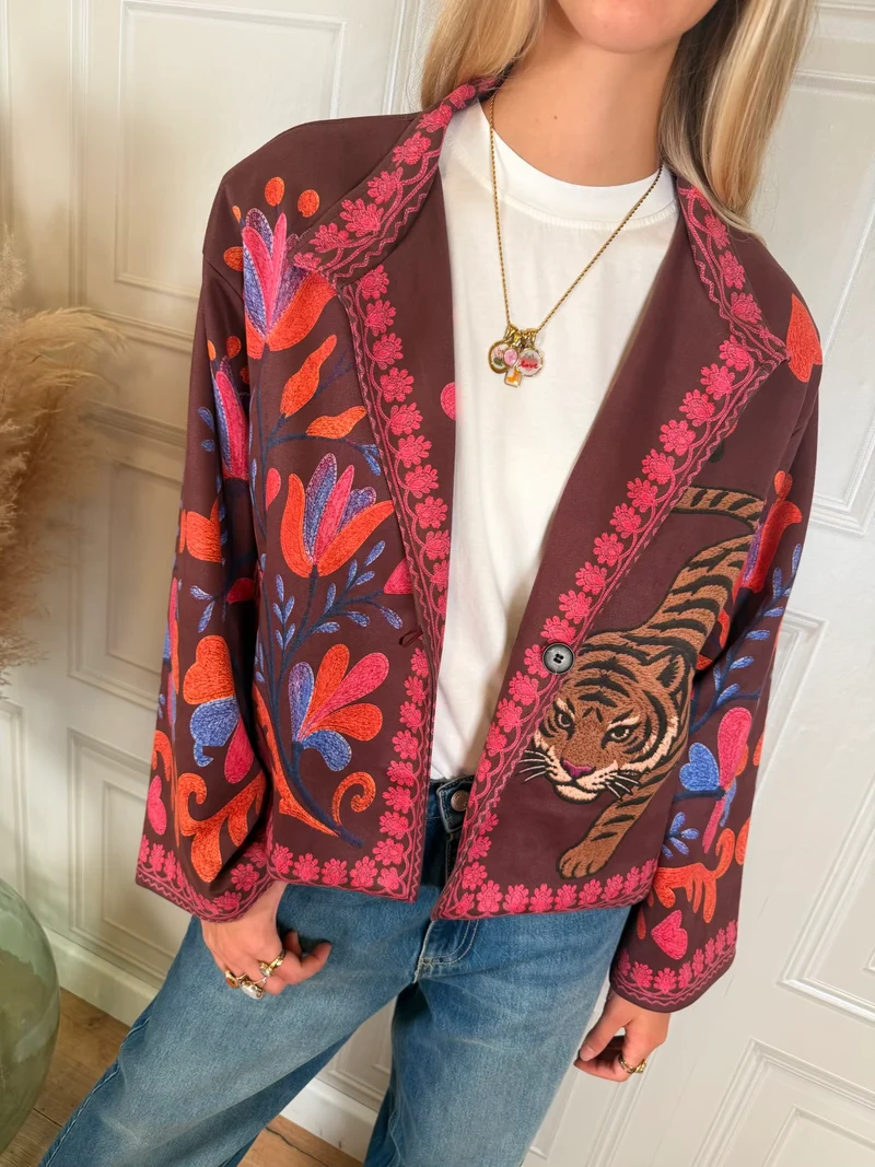 PREORDER Giacca Bomber Tiger scamosciato - Nomad Haveone