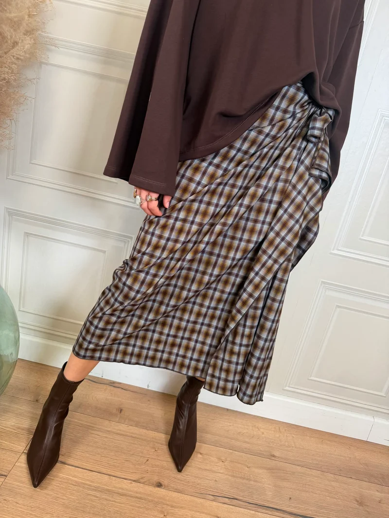 Longuette check moro e azzurro - Haveone