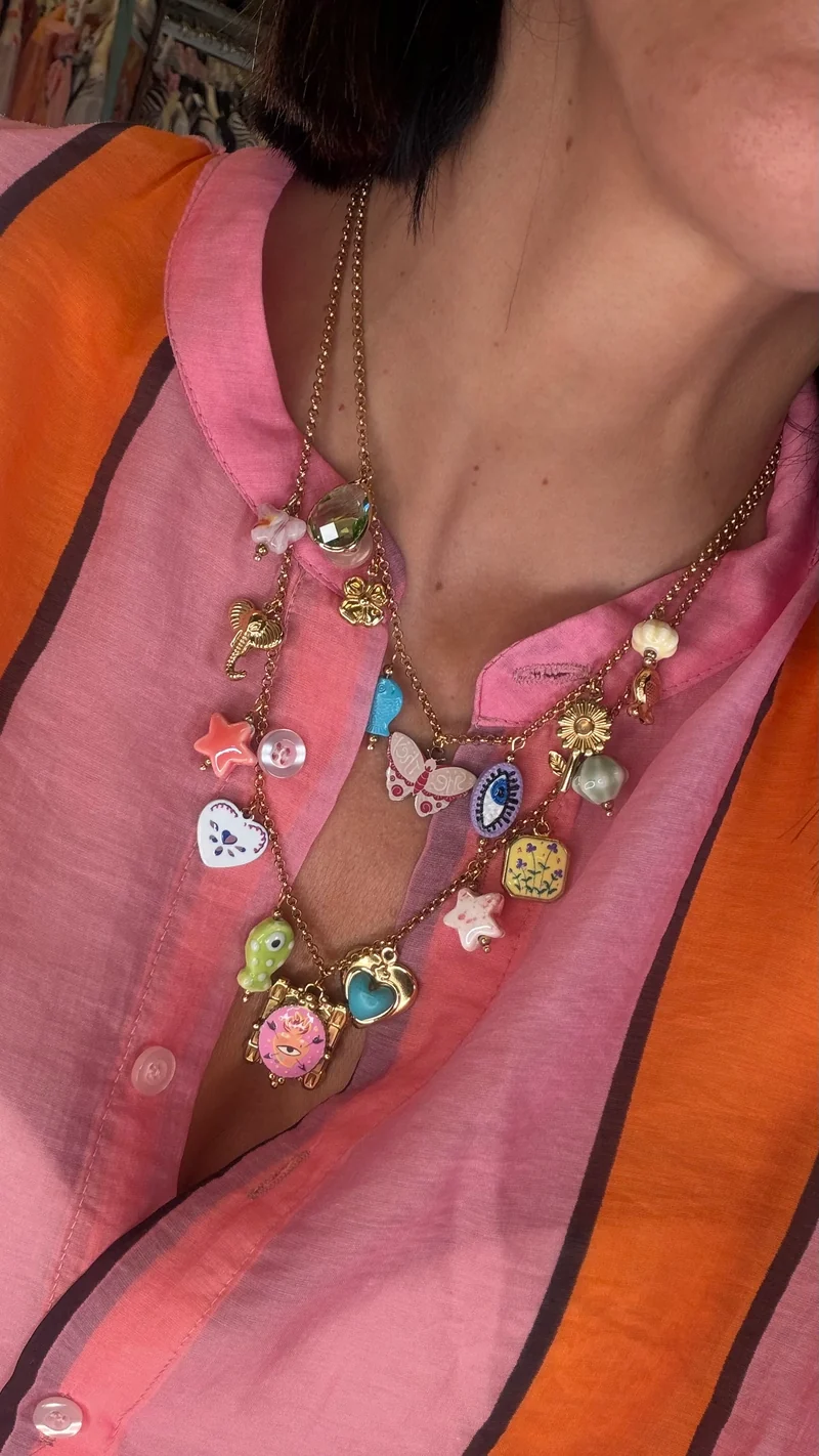 Collana Tulum multicharms - Hola