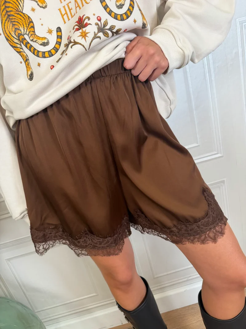 Pantaloncino lingerie pizzo moro - HaveOne