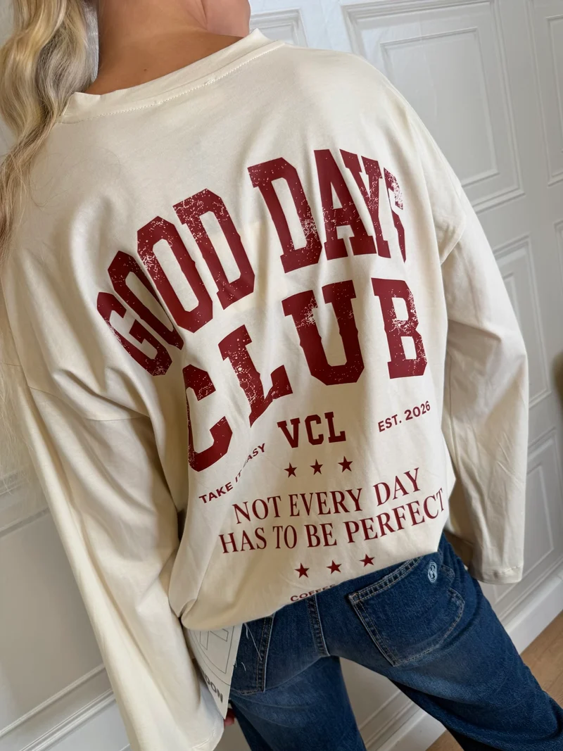 T-shirt manica ampia good days club rosso - Vicolo