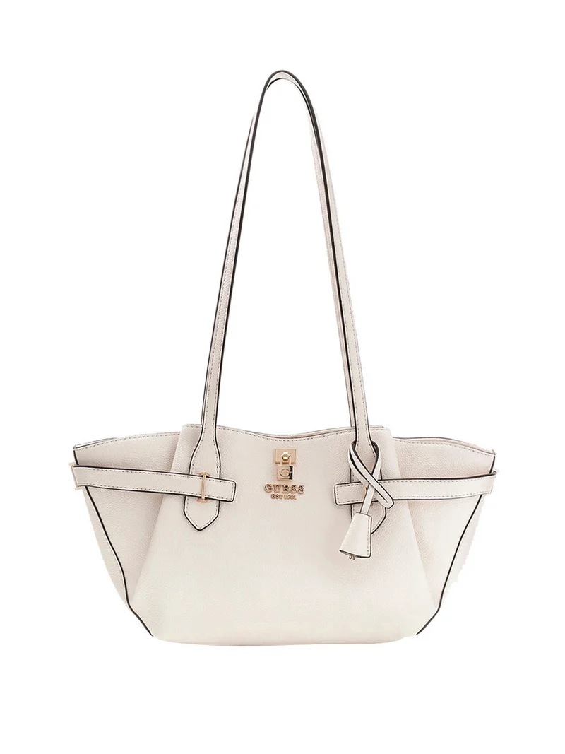 Guess Borsa a Spalla Guess Saffiano Yesba - Bianco