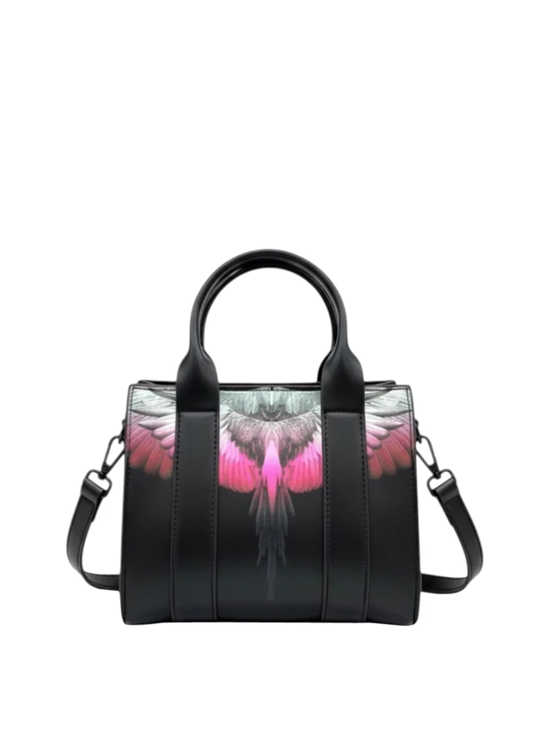 Marcelo Burlon Borsa a Tracolla Mini Tote County Of Milan - Nero/Multi