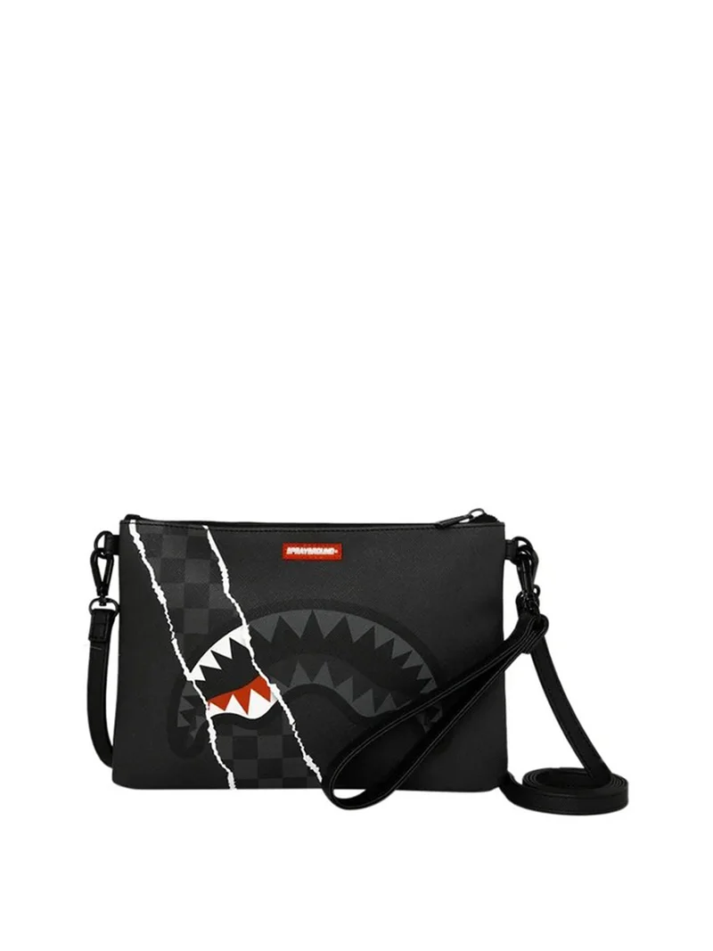 Sprayground Pochette Sprayground Center Rip Revealing Gray Check