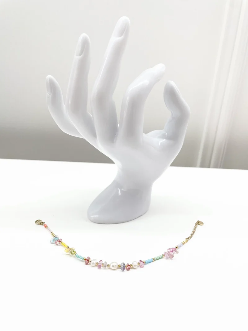Bracciale perline colorate