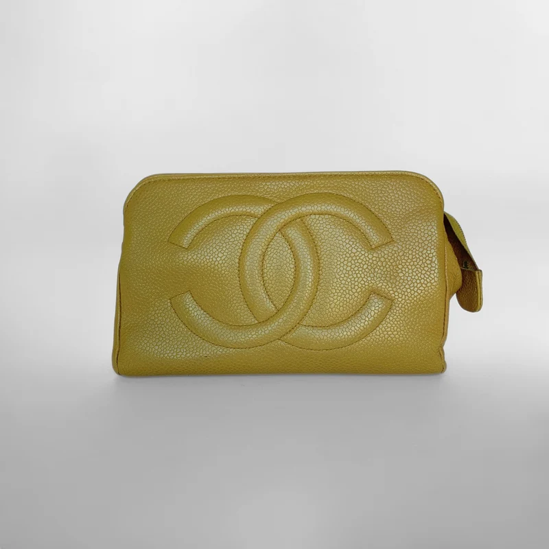 Chanel Sacchetto cosmetico in pelle di caviale