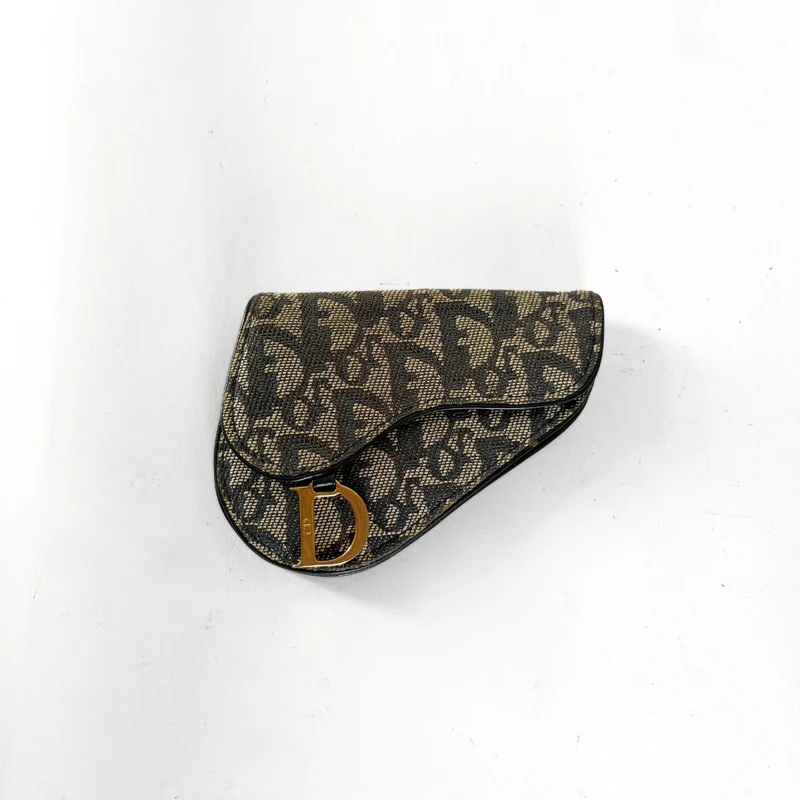 Dior Portafoglio Saddle Oblique Canvas