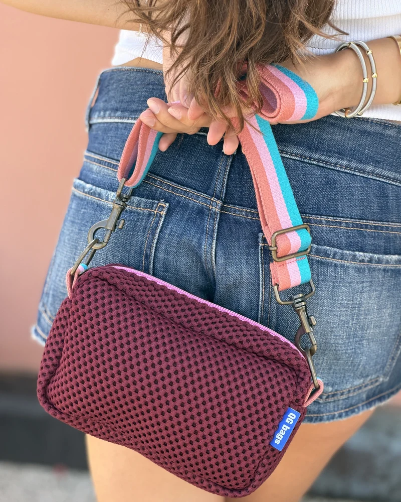 CECI BAG neoprene bordeaux + manico 97