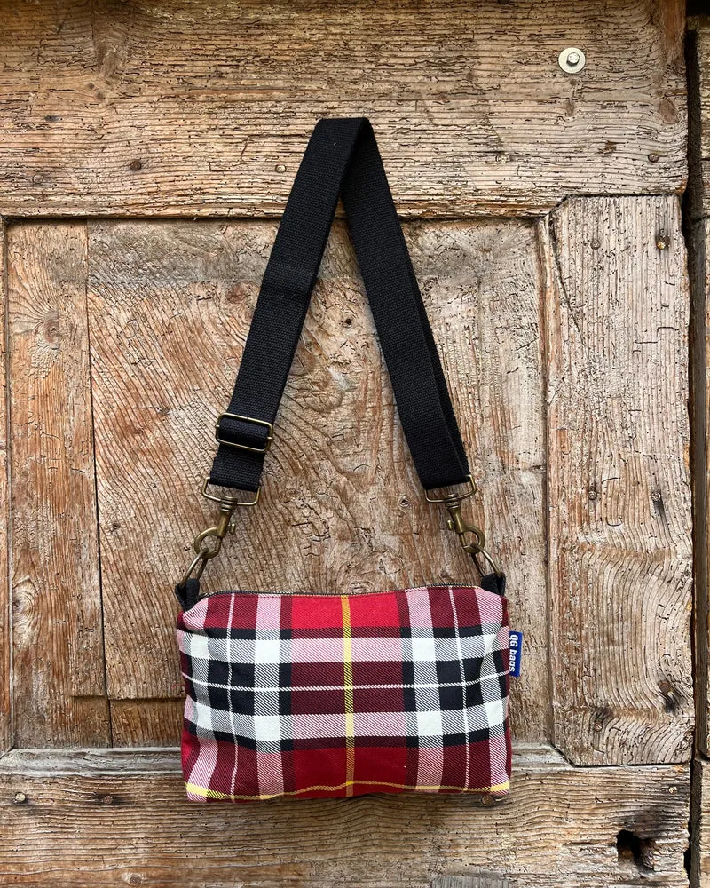 BRIOCHE tessuto tartan scozzese + manico nero