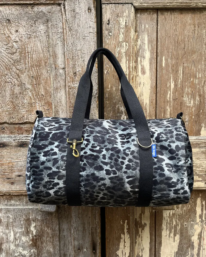 CITY velluto impermeabile ANIMALIER nero + manico nero