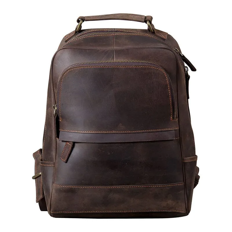 Crazy Horse Leather Backpack | TYREE