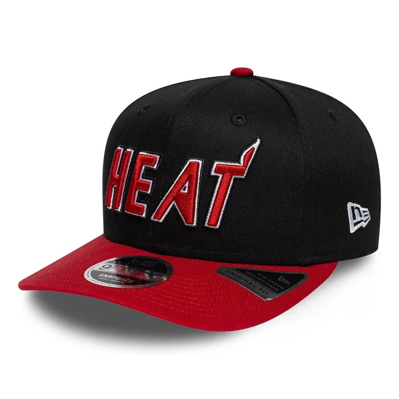 Miami Heat NBA Hardwood Classic Black 9FIFTY Snapback Adjustable Cap