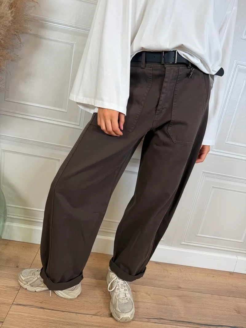 Pantalone egg fit stellina moro - SusyMix