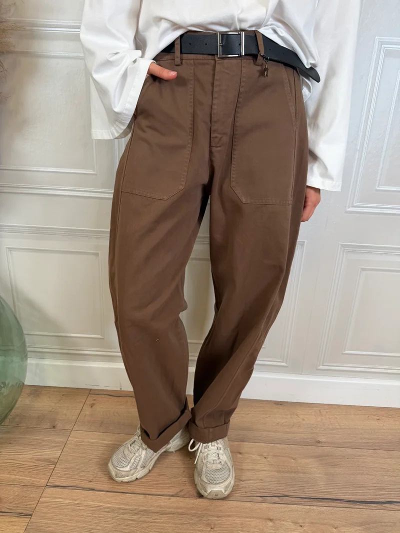 Pantalone egg fit stellina tabacco - SusyMix