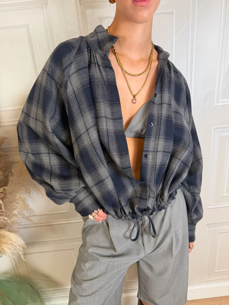 Camicia check coulisse - Vicolo