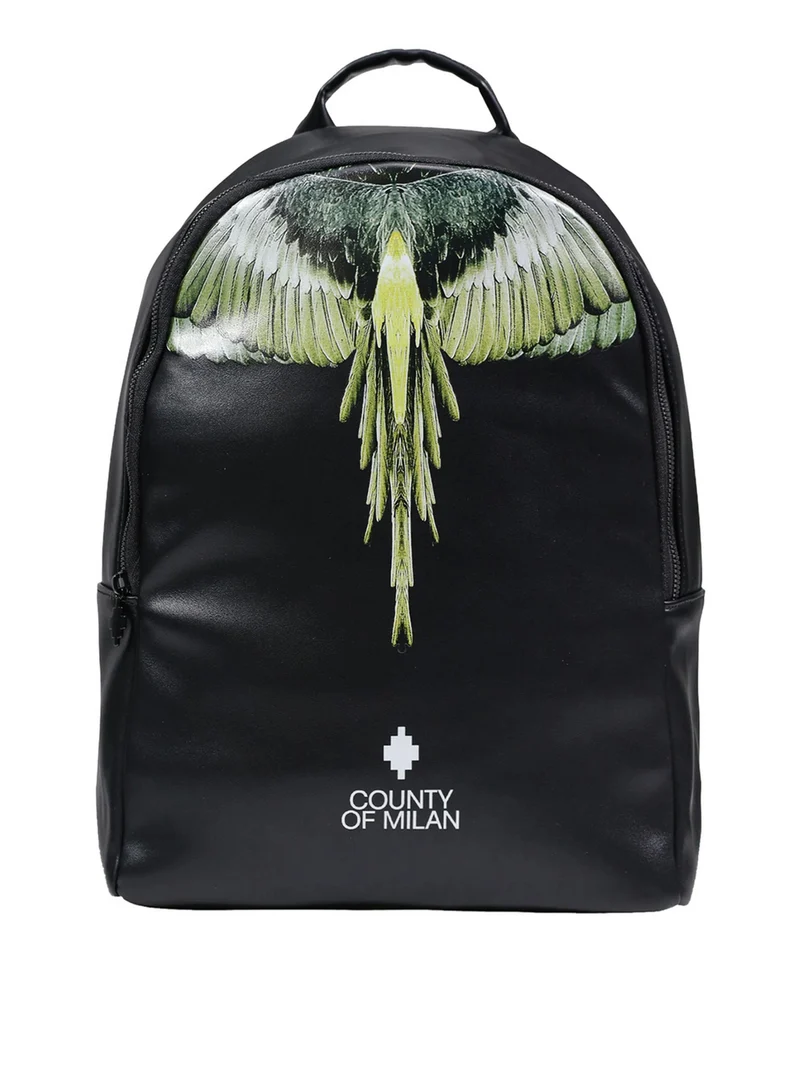 Marcelo Burlon Zaino Marcelo Burlon Printed - Nero/Giallo