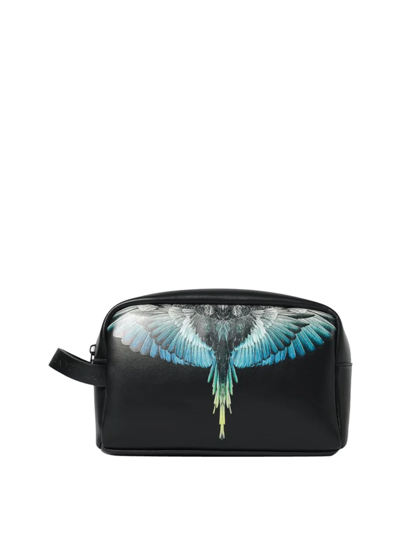 Marcelo Burlon Beauty Case County Of Milan - Nero/Blu