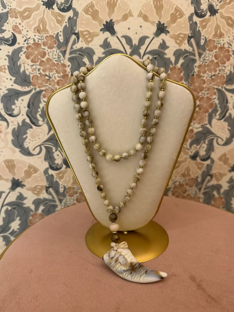 Collana Boho ciondolo corno - Hola selection
