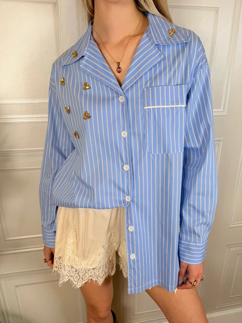 Camicia bastoncino strass - Kikisix