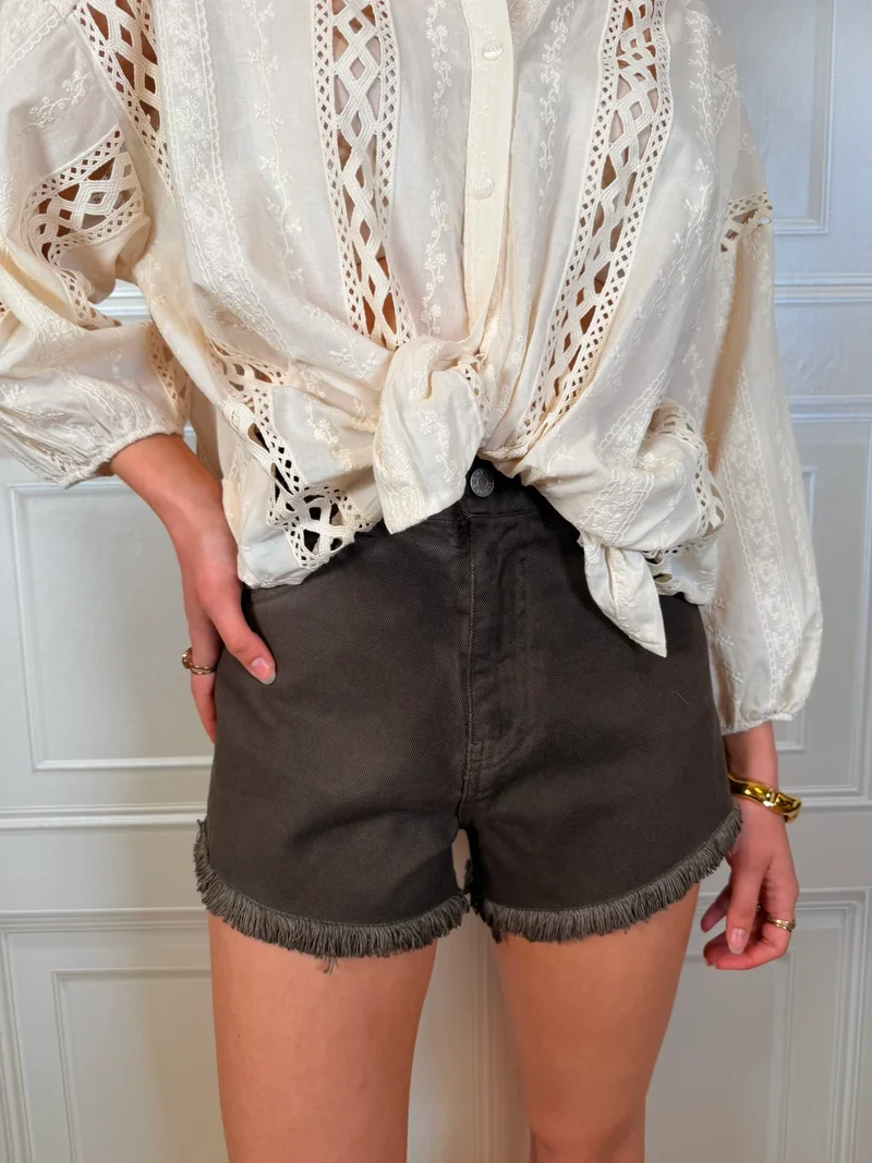 Shorts in cotone moro - HaveOne
