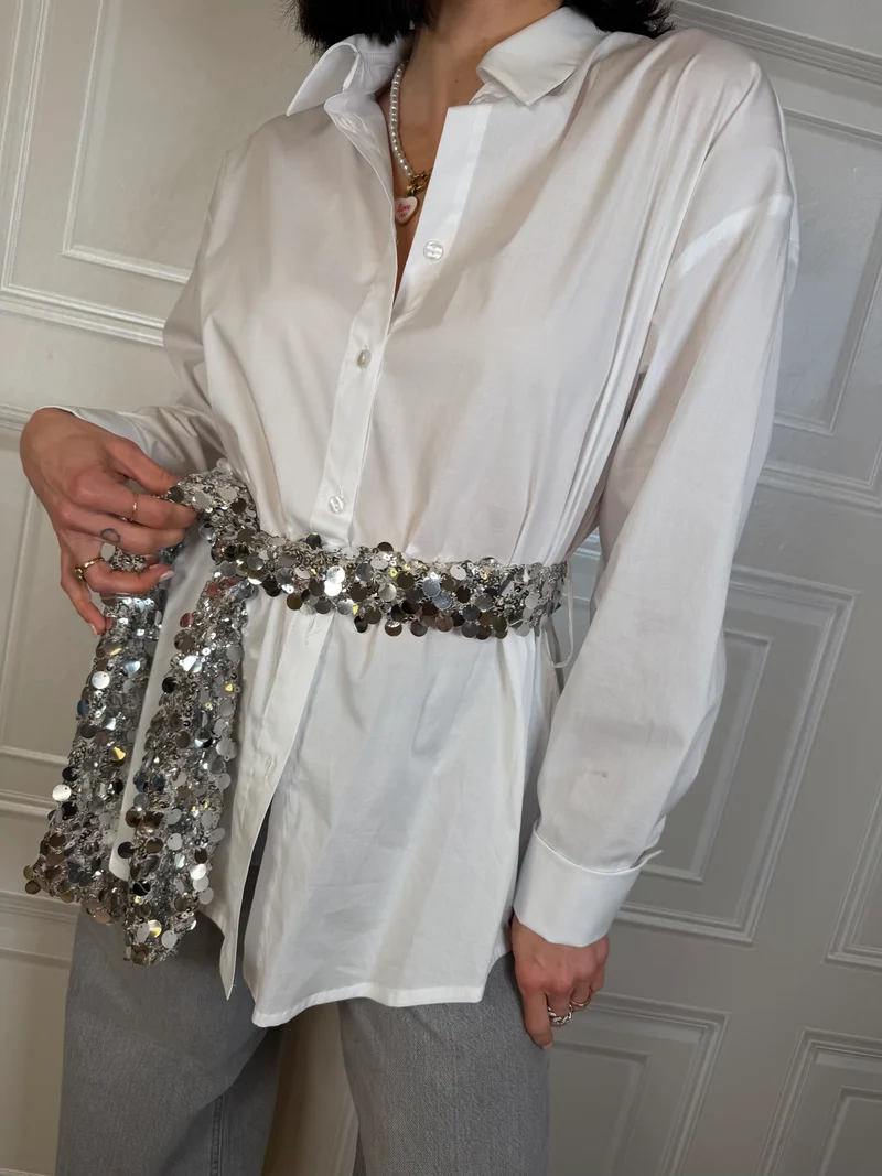 Camicia cintura paillettes - Tensione In
