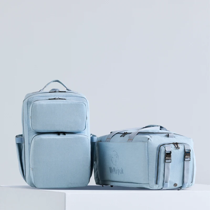 Classic Denim Backpack & Duffle Bundle