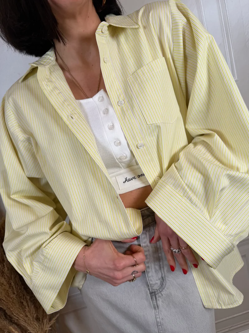 Camicia kimono giallo - Vicolo