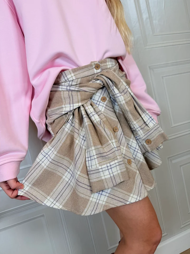 Minigonna check camicia - Tensione In