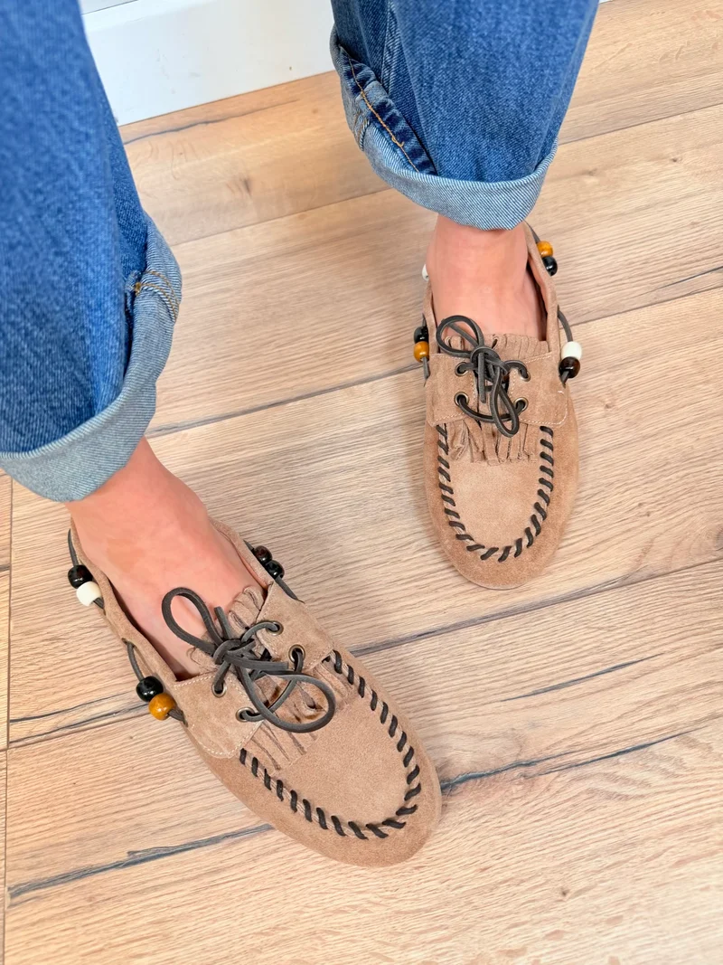 Mocassino suede gipsy - Divine Follie
