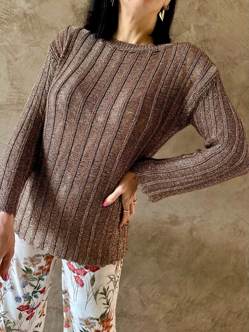 Maglia traforata lurex - Kontatto