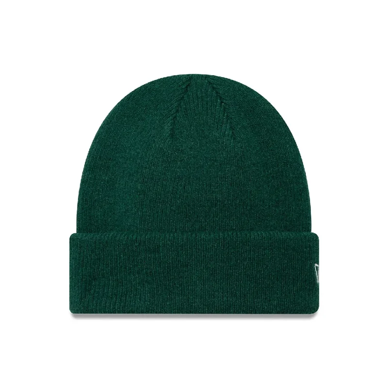 Seasonal Dark Green Cuff Knit Beanie Hat