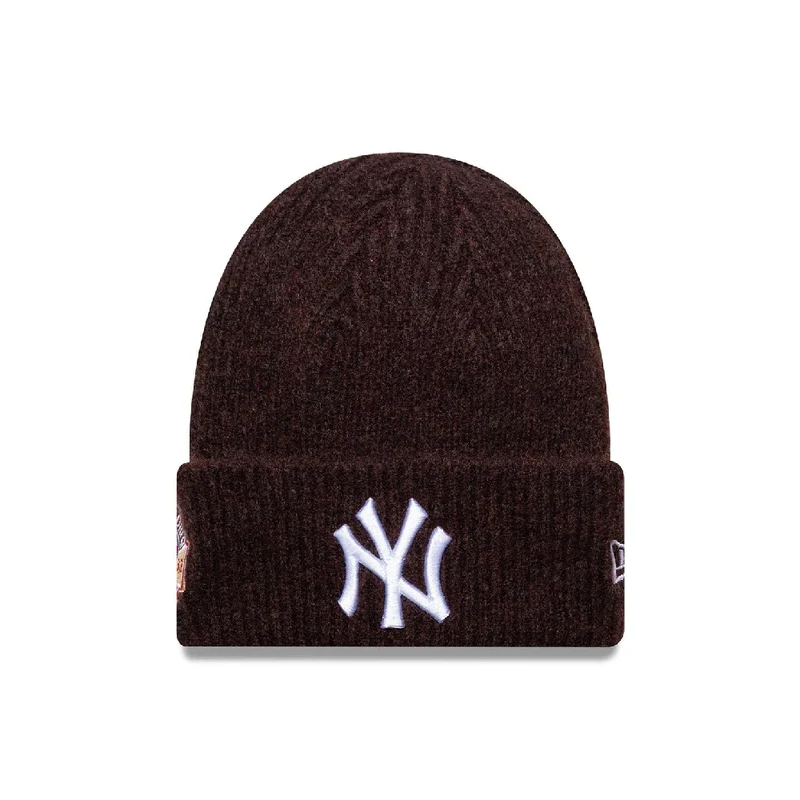 New York Yankees MLB World Series Dark Red Cuff Knit Beanie Hat