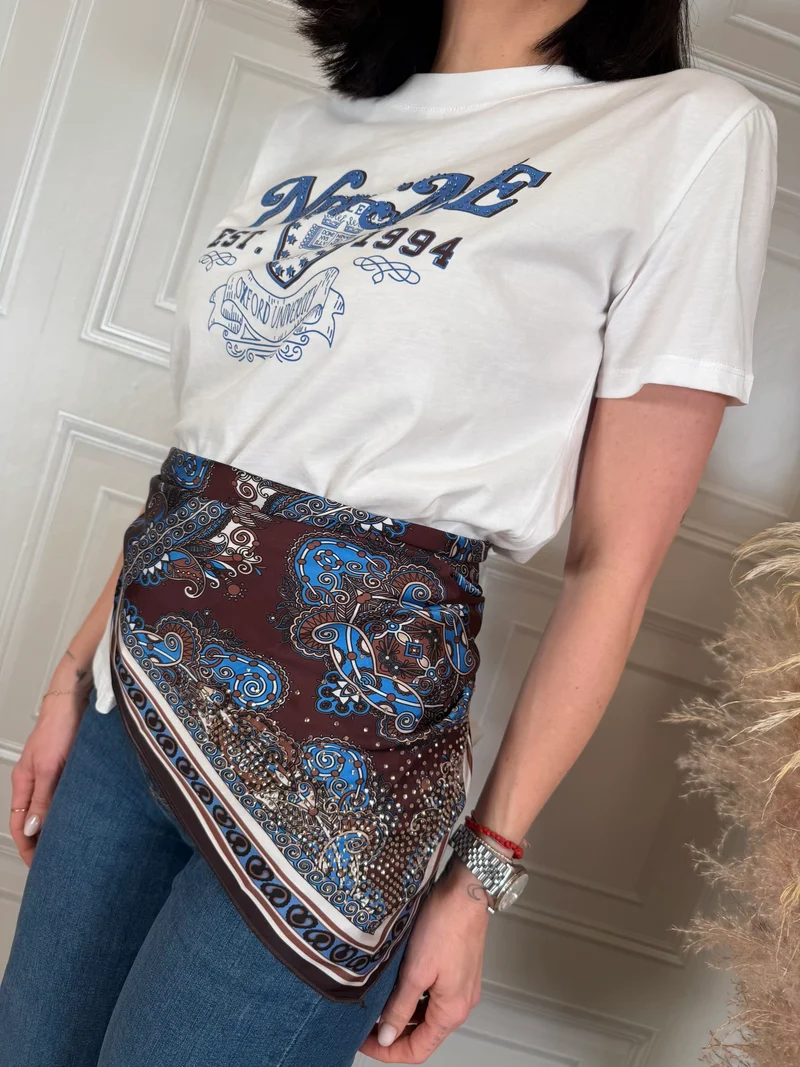 T-shirt bandana strass - SusyMix