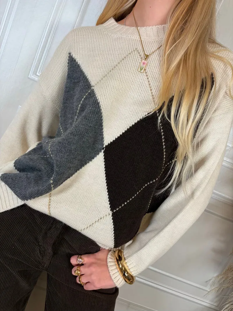 Pull rombi lurex - Haveone