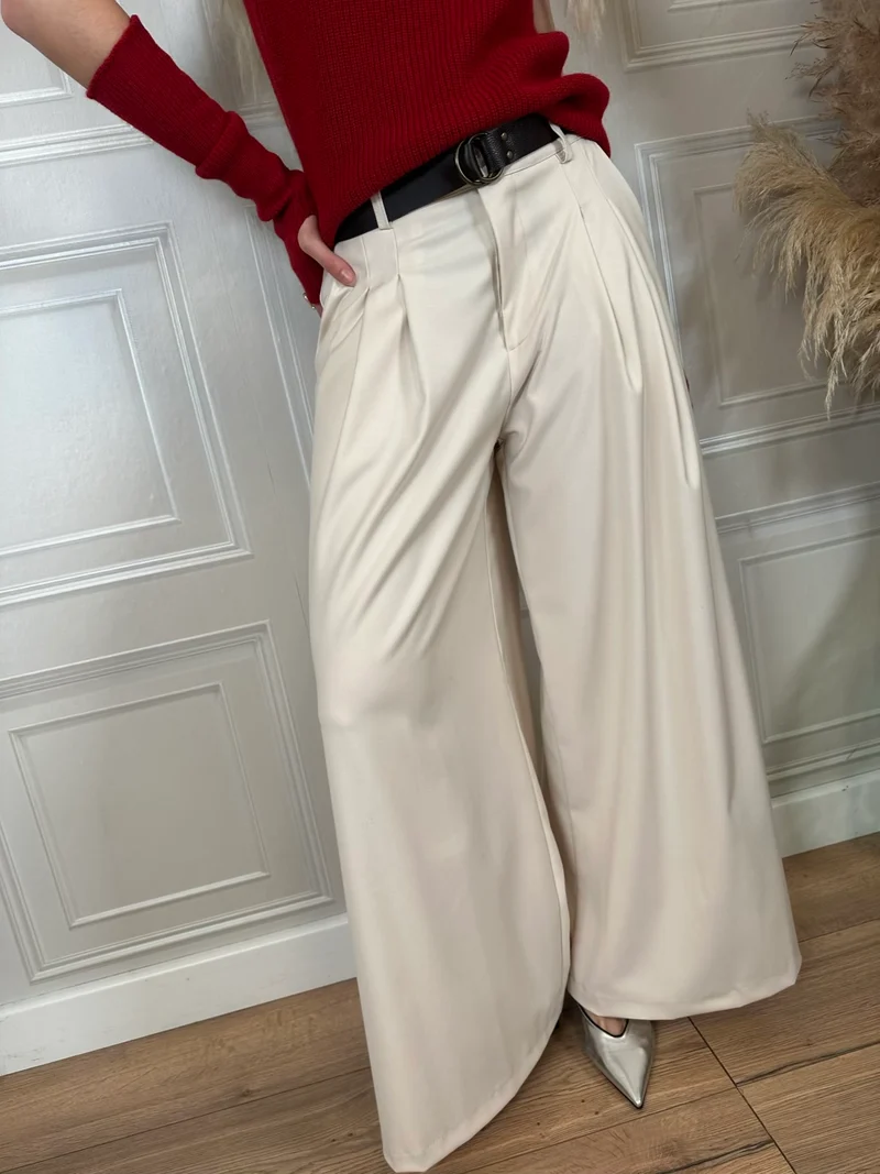 Pantalone largo pinces- Haveone