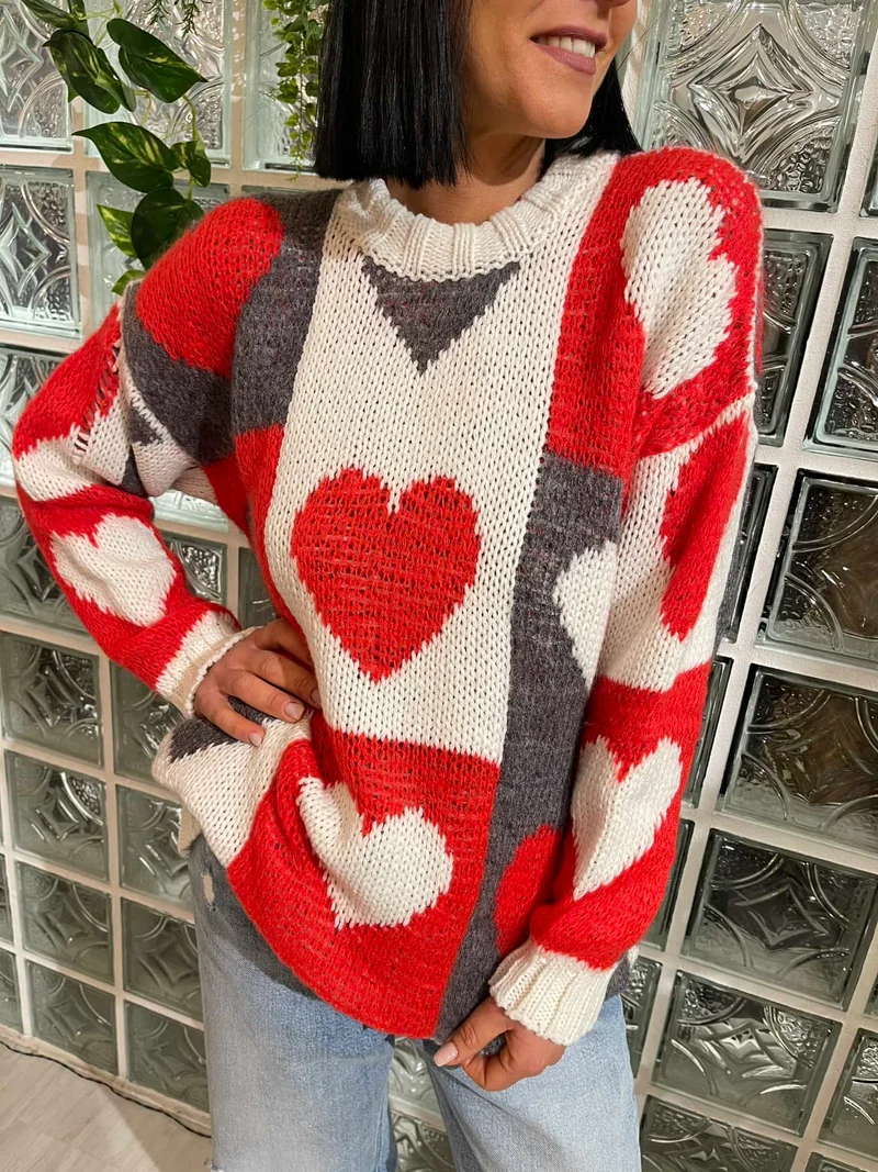 Pull quadri&cuori - Vicolo