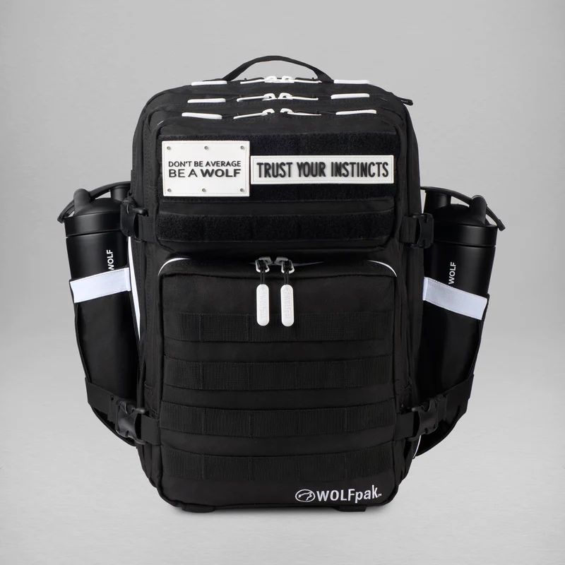 45L Backpack Alpha Black White Accents