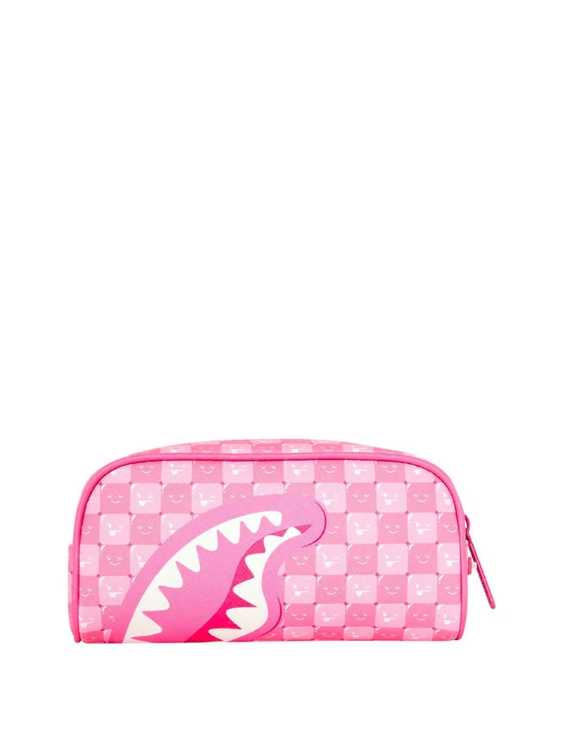 Sprayground Borsa Pochette Pink New Check Faces Pouch - Rosa