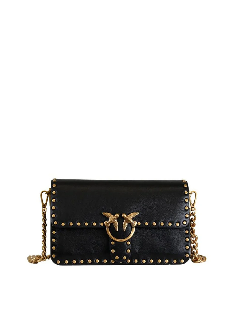 Pinko Borsa a Tracolla Love One Slouchy Mn. Studs Small Pinko - Nero