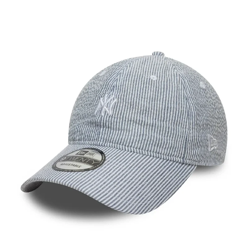 New York Yankees MLB Seersucker Navy 9TWENTY Adjustable Cap