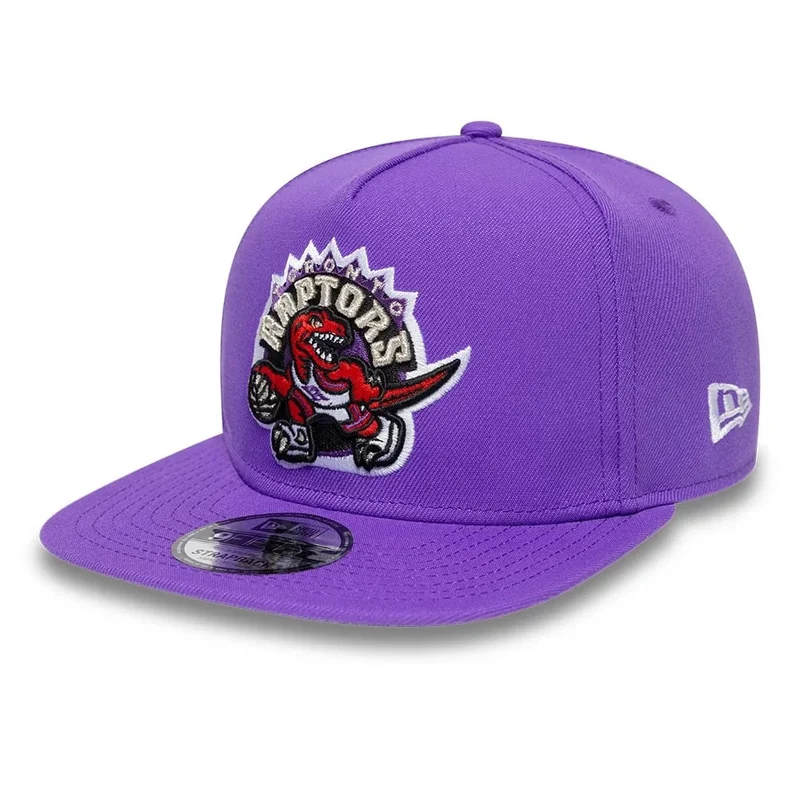 Toronto Raptors NBA Hardwood Classic Bright Purple 9FIFTY A-Frame Snapback Adjustable Cap