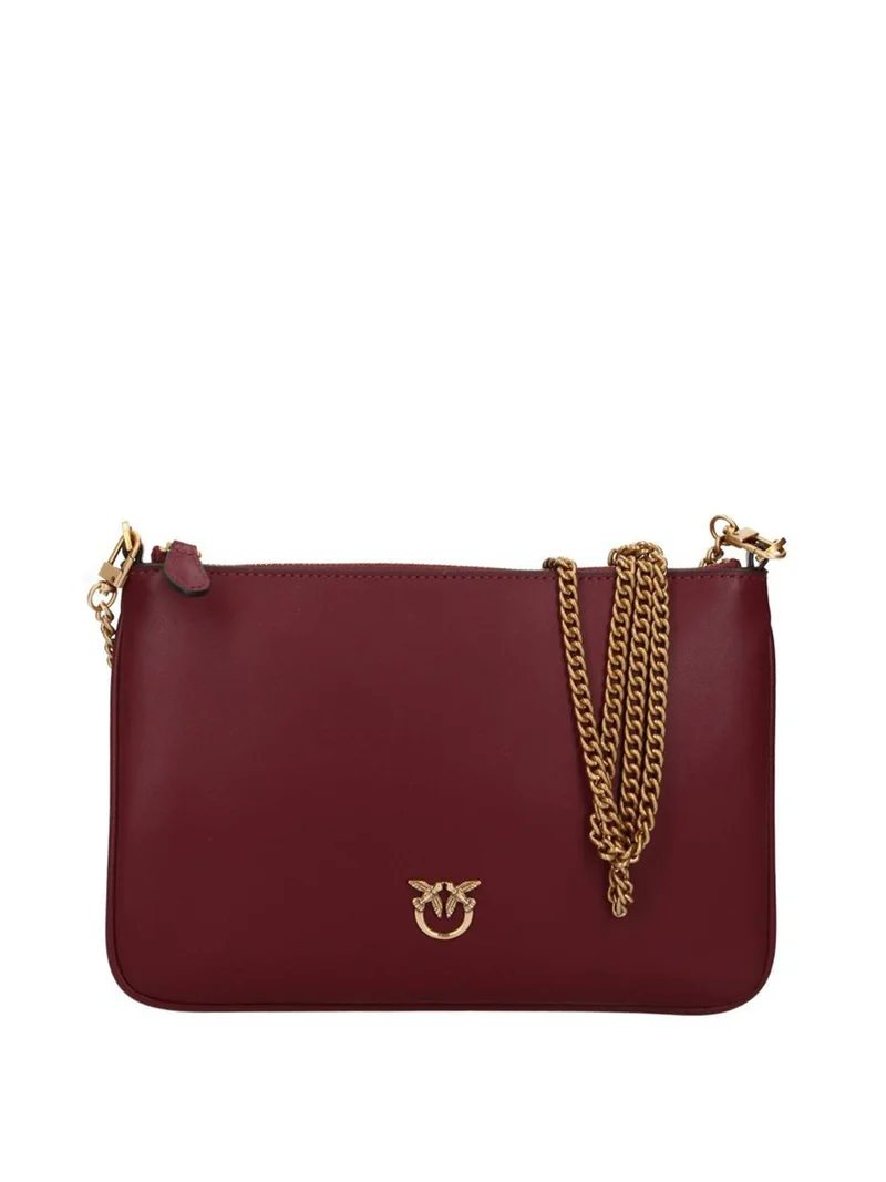 Pinko Borsa Media A Spalla Flat Love Bag Simply Pinko - Bordeaux